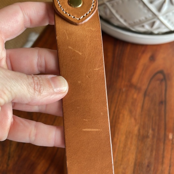 J CREW genuine Italian brown leather belt. - Picture 3 of 6